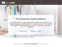 Tablet Screenshot of alertmd.com